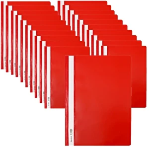 Skoroszyt twardy A4 czerwony BIURFOL 20 sztuk