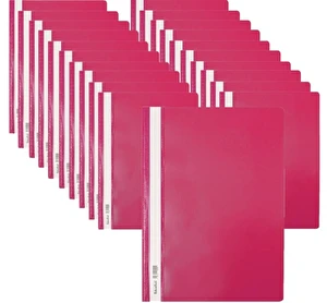 Skoroszyt twardy A4 różowy BIURFOL 20 sztuk