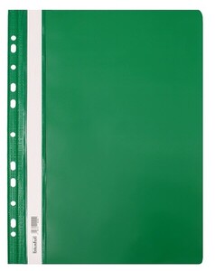 Skoroszyt PP A4 PCV twardy wpinany BIURFOL zielony 20 szt