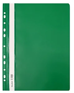 Skoroszyt PP A4 PCV twardy wpinany BIURFOL zielony 20 szt