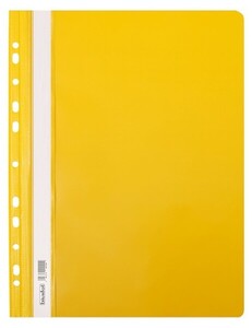 Skoroszyt PP A4 PCV twardy wpinany BIURFOL żółty 20 szt