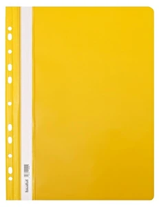 Skoroszyt PP A4 PCV twardy wpinany BIURFOL żółty 20 szt
