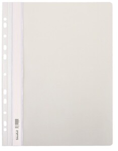 Skoroszyt PP A4 PCV twardy wpinany BIURFOL biały 20 szt