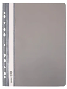 Skoroszyt PP A4 PCV twardy wpinany BIURFOL szary 20 szt