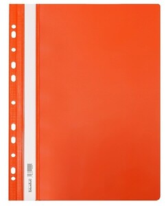 Skoroszyt PP A4 PCV twardy wpinany BIURFOL pomarańczowy 20 szt