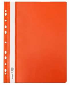 Skoroszyt PP A4 PCV twardy wpinany BIURFOL pomarańczowy 20 szt