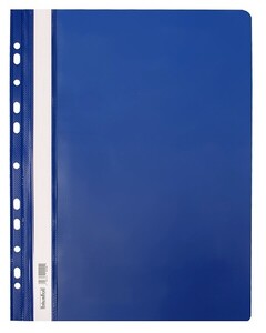 Skoroszyt PP A4 PCV twardy wpinany BIURFOL granatowy 20 szt