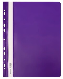 Skoroszyt PP A4 PCV Twardy wpinany BIURFOL fioletowy 20 szt