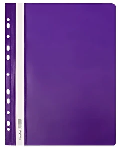 Skoroszyt PP A4 PCV Twardy wpinany BIURFOL fioletowy 20 szt