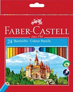 Kredki FABER-CASTELL ołówkowe 24 kolory Niełamiące się