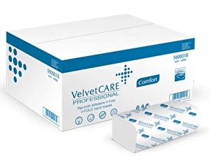 Ręczniki Velvet Care ZZ składane białe 2W/NN 3000
