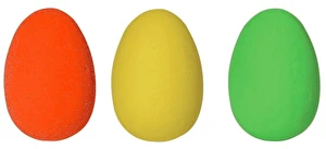 Jajka styropianowe zamsz 3 szt Neon WZJ-06