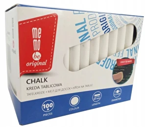 Kreda biała tablicowa 100 szt. MEMOBE