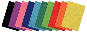 Filc samoprzylepny 10 szt A4 mix kolorów