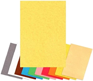 Filc dekoracyjny 1 szt A4 żółty