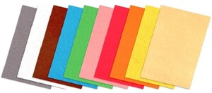 Filc dekoracyjny 1 szt A4 żółty