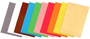 Filc dekoracyjny 1 szt A4 żółty