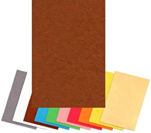 Filc dekoracyjny 1 szt A4 brązowy