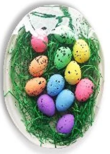 Jajka styropianowe nakrapiane 12szt.