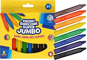 Kredki świecowe SUPER JUMBO ASTRA 8 kolorów