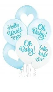 Balony 6szt MIX kolor dla chłopca Oh Baby!