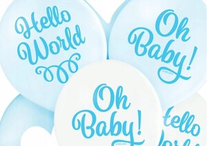 Balony 6szt MIX kolor dla chłopca Oh Baby!