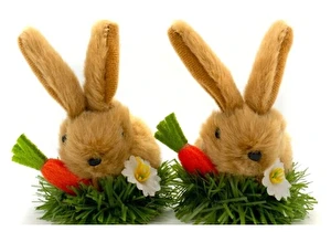 Króliczki dekoracyjne 8 cm. 2 szt. WPK 8505