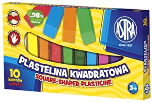 Plastelina Astra kwadratowa 10 kol
