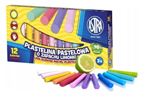 Plastelina Astra o zapachu limonki 12 kolorów