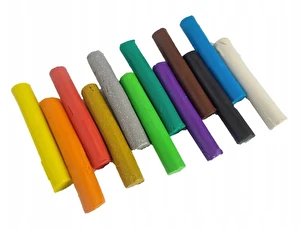 Plastelina BAMBINO 12 kolorów 2 kolory brokatowe