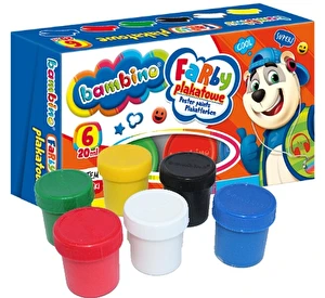 Farby plakatowe Bambino 6kol 20ml