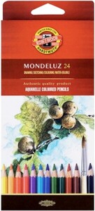 Kredki MONDELUZ akwarelowe 24 szt