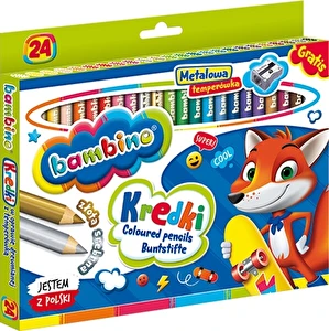 Kredki Bambino Jumbo ołówkowe 24kol