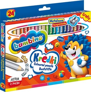 Kredki Bambino Jumbo ołówkowe 24kol