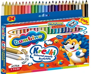 Kredki Bambino Jumbo ołówkowe 24kol