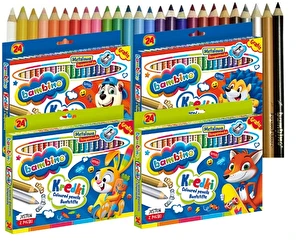 Kredki Bambino Jumbo ołówkowe 24kol