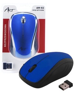 Myszka bezprzewodowa AM-92 sensor optyczny Blue