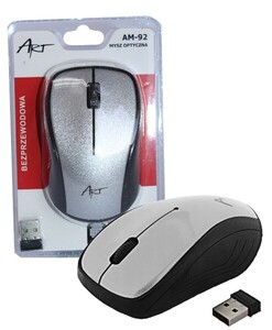 Myszka bezprzewodowa AM-92 sensor optyczny Silver