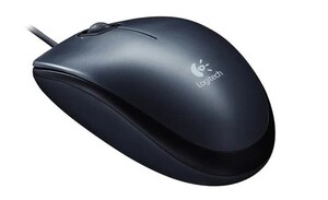 Mysz Logitech B100 czarna na kabel