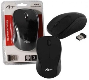 MYSZ ART bezprzewodowo-optyczna USB AM-92B czarna