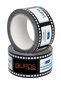 Taśma pakowa CICHA z nadrukiem LOGO 1kol 144 szt