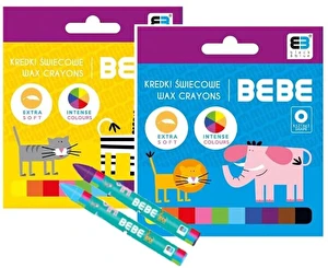 Kredki świecowe B&B intensywne 10kol