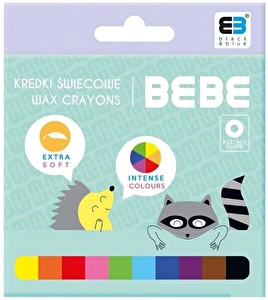 Kredki świecowe B&B pastelowe 10kol