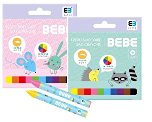 Kredki świecowe B&B pastelowe 10kol