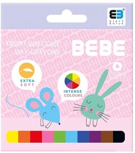 Kredki świecowe B&B pastelowe 10kol