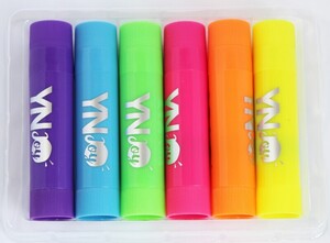 Farby plakatowe w sztyfcie Neon 6 sztuk