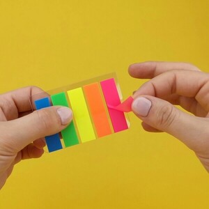 Zakładki indeksujące 45x12mm 5x25 szt. D.rect PET