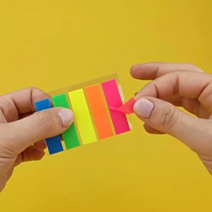 Zakładki indeksujące 45x12mm 5x25 szt. D.rect PET