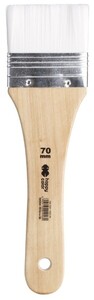 Pędzel hobby Biały nylon płaski 70 mm Happy Color