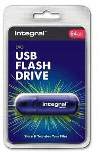Pendrive Integral USB 64GB Flash Drive EVO blue